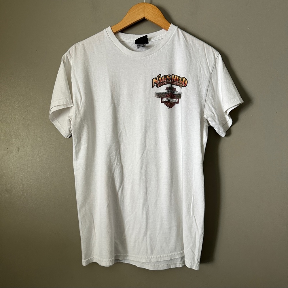Harley Davidson Nags Head White Graphic T-Shirt